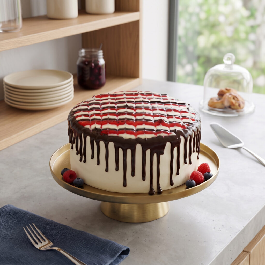 Chocolate cake near